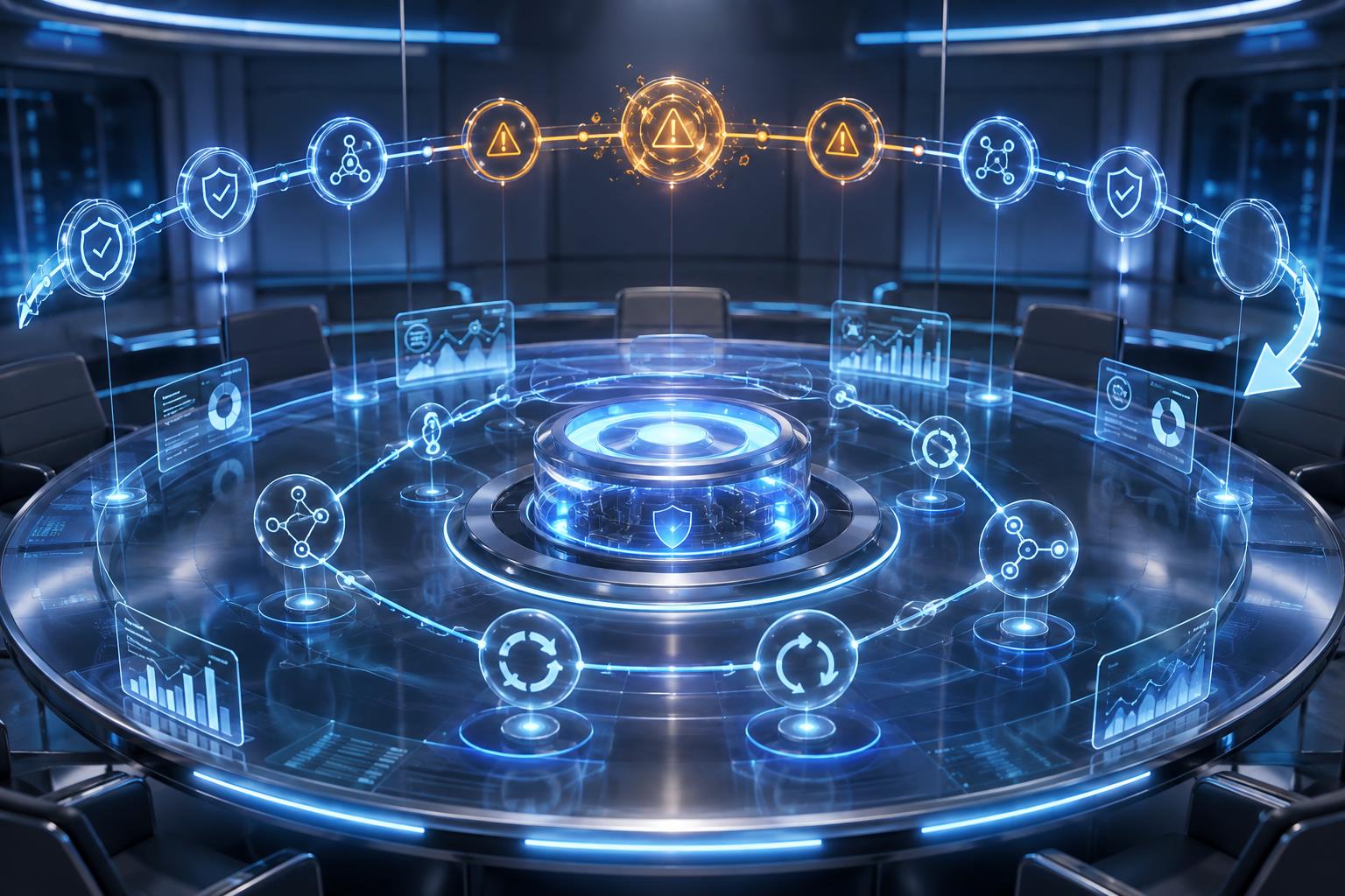 API中转站故障复盘闭环 3D 科技渲染