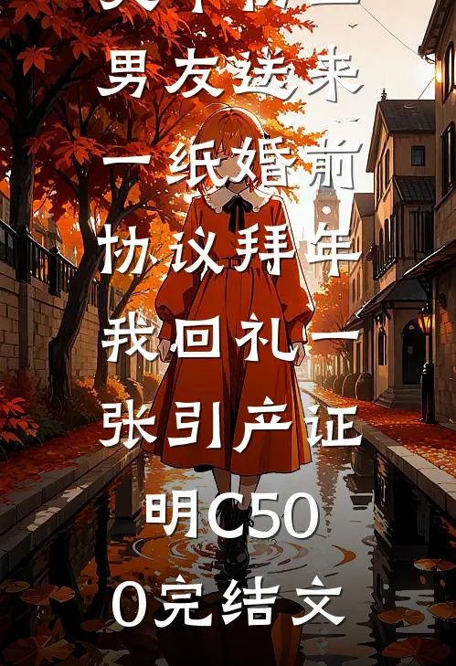 大年初二男友送来一纸婚前协议拜年，我回礼一张引产证明C500完结文