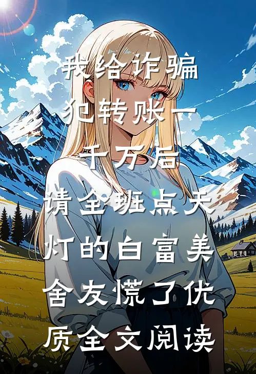 我给诈骗犯转账一千万后，请全班点天灯的白富美舍友慌了优质全文阅读